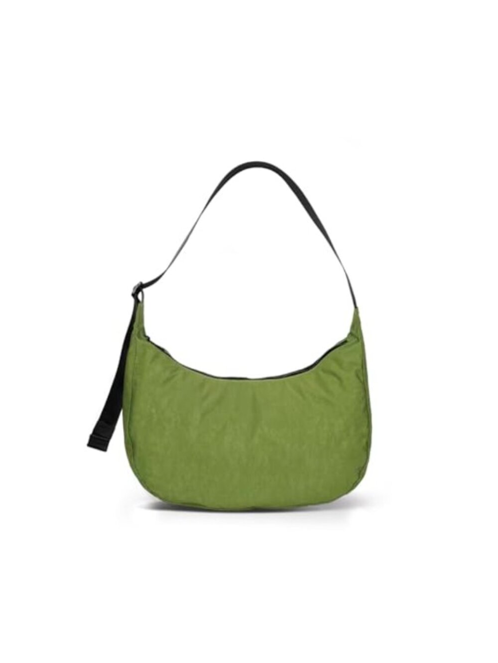 Nylon Crescent Crossbody Bag Adjustable Strap Dual Pockets Hands-Free Casual